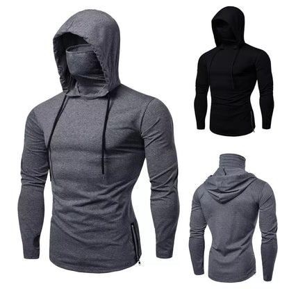 Men Long Sleeve Hooded Sweatshirt