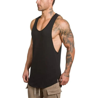 Men fitness shirt muscle sleeveless tanktop