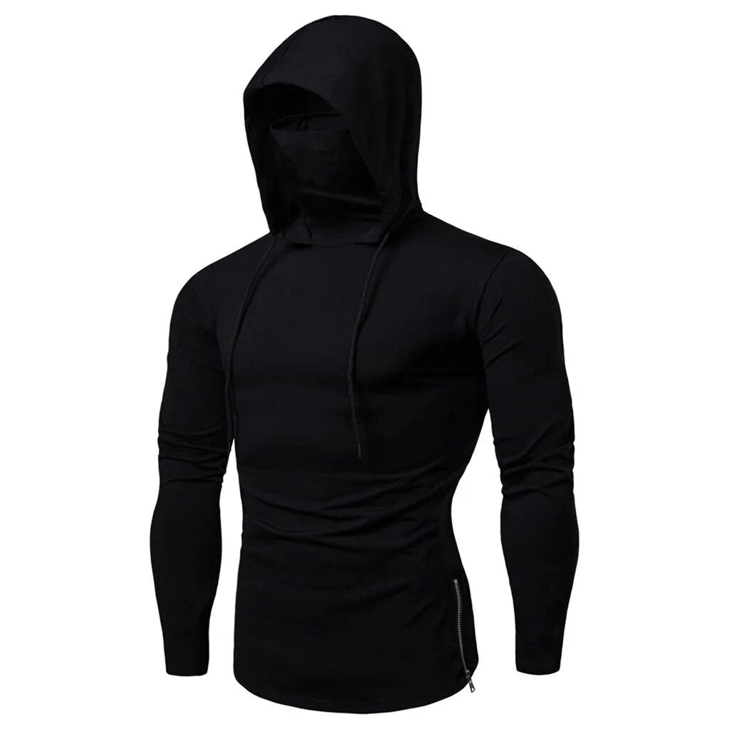 Men Long Sleeve Hooded Sweatshirt