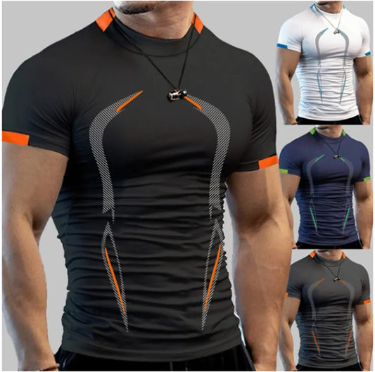 Summer Gym Shirt Sport T Shirt Men Quick Dry